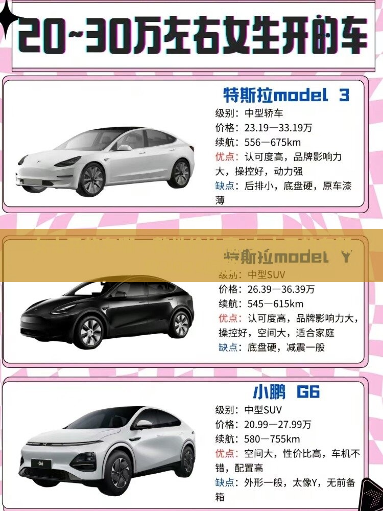 女士开的车哪一款性价比高/女士开的车新款2025爆款