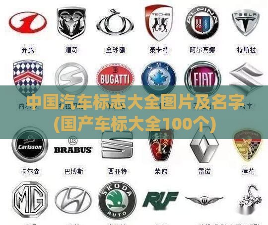 中国汽车标志大全图片及名字(国产车标大全100个)