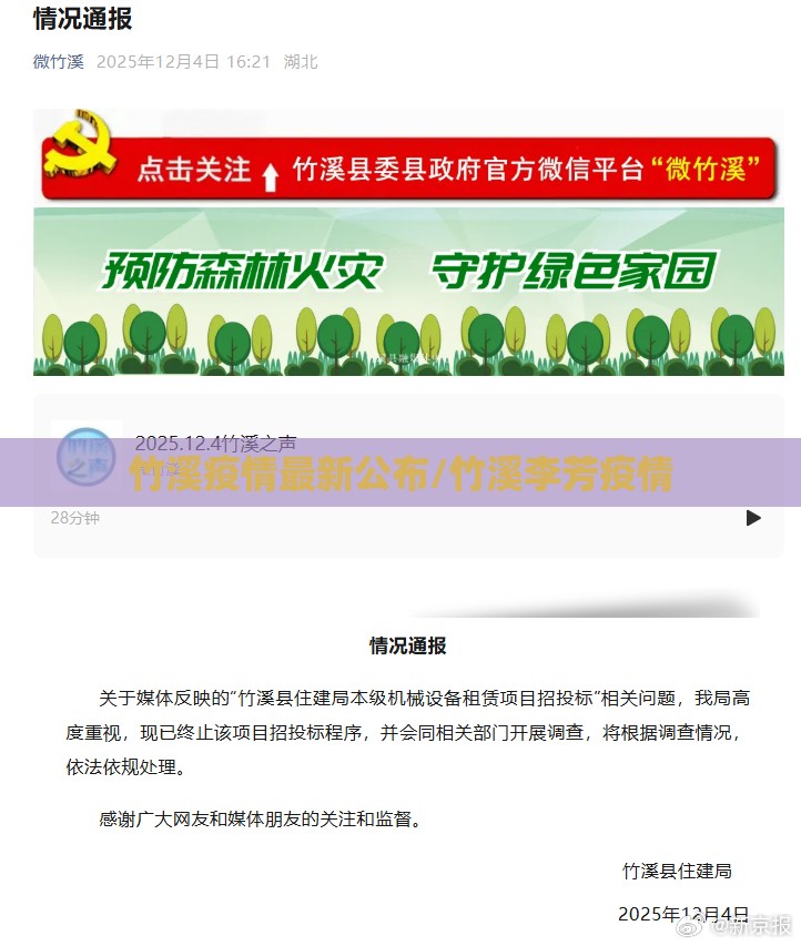 竹溪疫情最新公布/竹溪李芳疫情