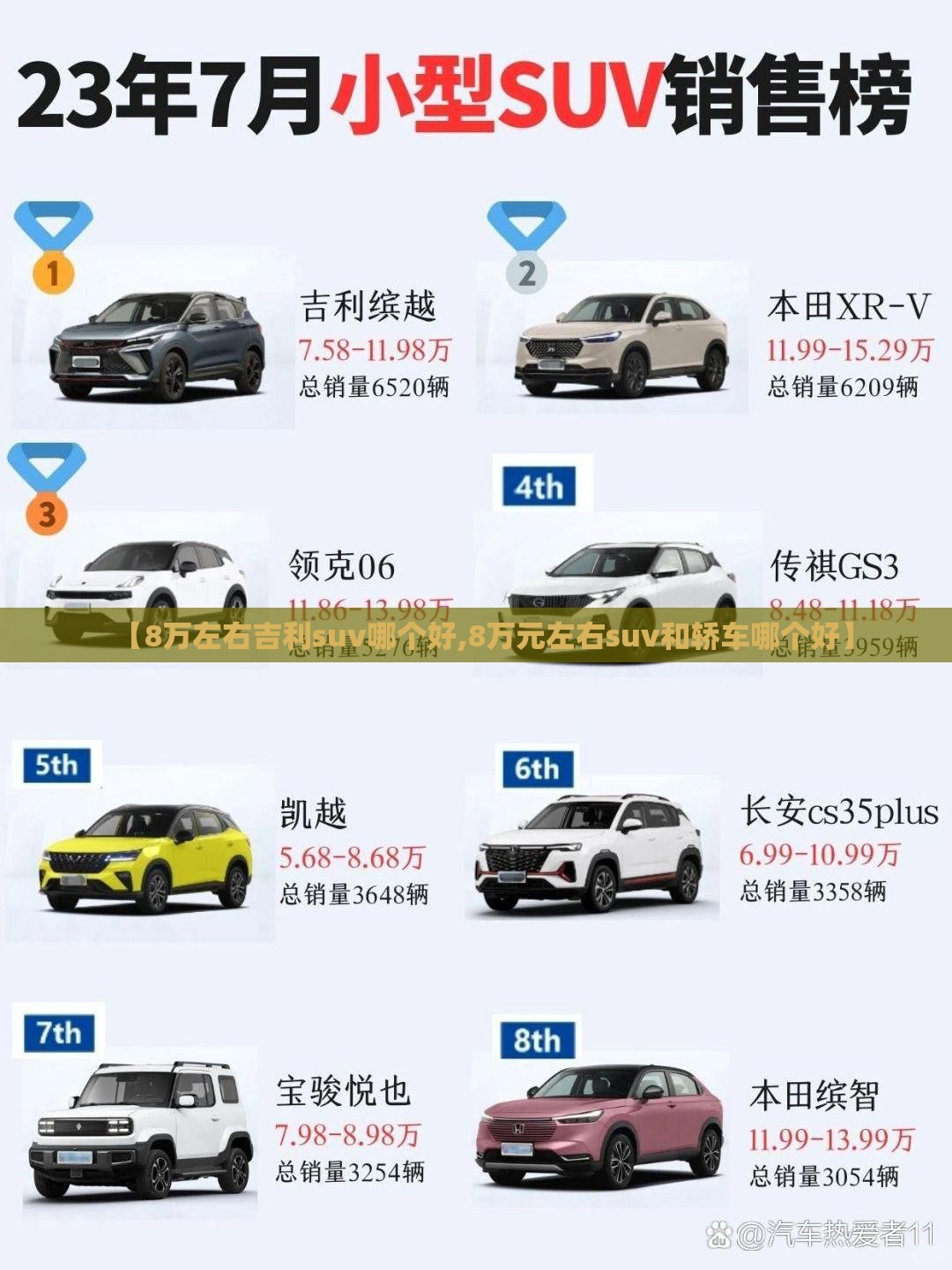 【8万左右吉利suv哪个好,8万元左右suv和轿车哪个好】 【8万左右吉利suv哪个好,8万元左右suv和轿车哪个好】